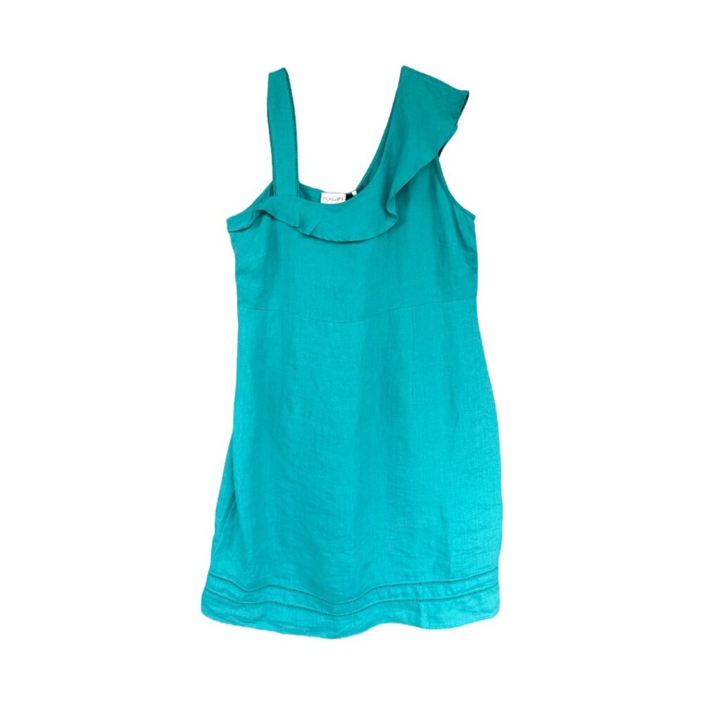 FOIL Linen Ruffle Dress NWT